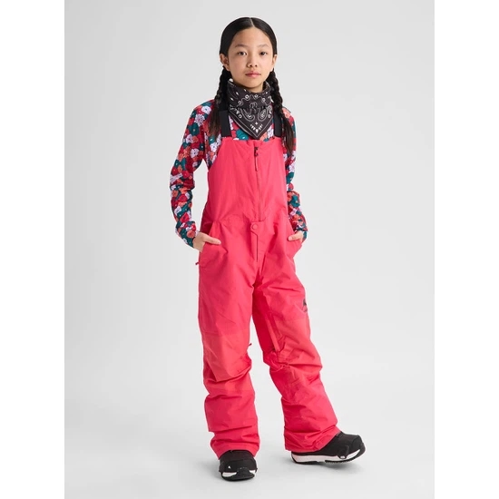 Dziecięce Spodnie Snowboardowe Burton Skylar Bib (Azalea Pink) FW27_1