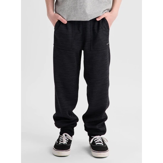 Dziecięce Spodnie Dresowe Burton Oak (True Black Heather) FW27_1