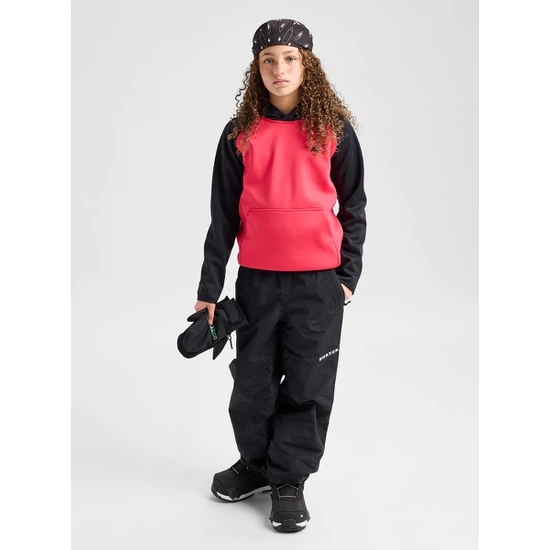 Dziecięca Bluza Aktywna Burton Crown Weatherproof PO (True Black/Azalea Pink) FW27_3