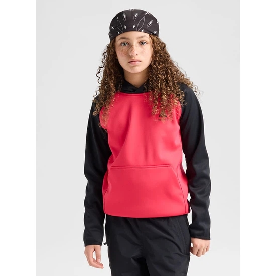 Dziecięca Bluza Aktywna Burton Crown Weatherproof PO (True Black/Azalea Pink) FW27_1