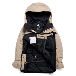 Dziecięca Kurtka Snowboardowa Burton Frostner Anorak (Summit Taupe/True Black) FW27_7 thumbnail
