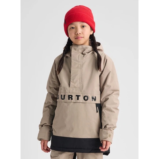Dziecięca Kurtka Snowboardowa Burton Frostner Anorak (Summit Taupe/True Black) FW27_1