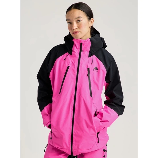 Damska Kurtka Snowboardowa Burton Reserve GORE-TEX 2L (True Black/Shockwave Pink) FW27_1