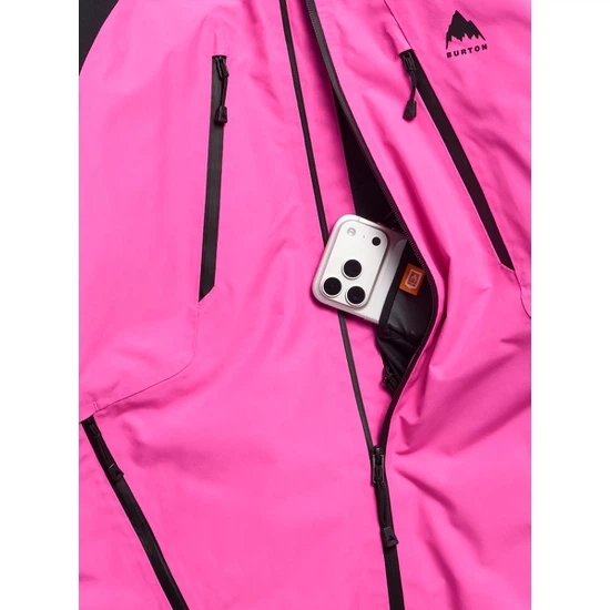 Damska Kurtka Snowboardowa Burton Reserve GORE-TEX 2L (True Black/Shockwave Pink) FW27_4