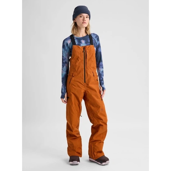 Damskie Spodnie Snowboardowe Burton Reserve GORE-TEX 2L Bib (Spiced Chai) FW27_1