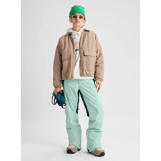 Damskie Spodnie Snowboardowe Burton Reserve 2L Insulated (Spring Frost/Atlantic Teal) FW27_3