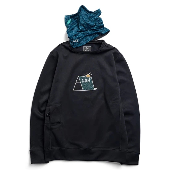 Bluza Aktywna Anon MFI Crewneck (LB Marine Crackle) FW27_7