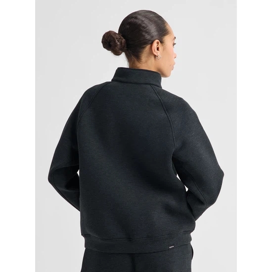 Damska Bluza Aktywna Burton SpaceCloud 1/4 Zip (True Black Heather) FW27_2