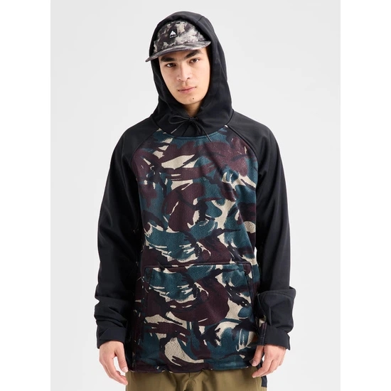 Bluza Aktywna Burton Crown Weatherproof Riding PO (Seersucker/True Black) FW27_1