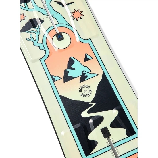 Deska Snowboardowa Burton Smalls - Mint / Coral (134) FW27_5