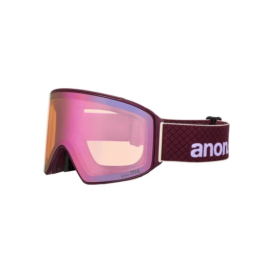 Gogle Anon M4 Cylindrical MFI (Deep Cherry / Perceive Cloudy Pink) FW26_4 thumbnail