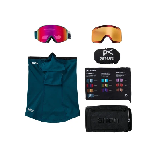 Gogle Anon M4S Cylindrical MFI (Family Tree / Perceive Sunny Red) FW26_5