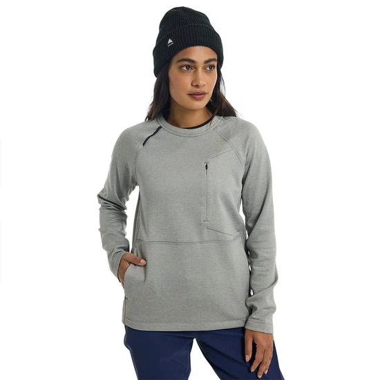 Damska Bluza Aktywna Burton Multipath Grid Crew (Sharkskin) FW23_1