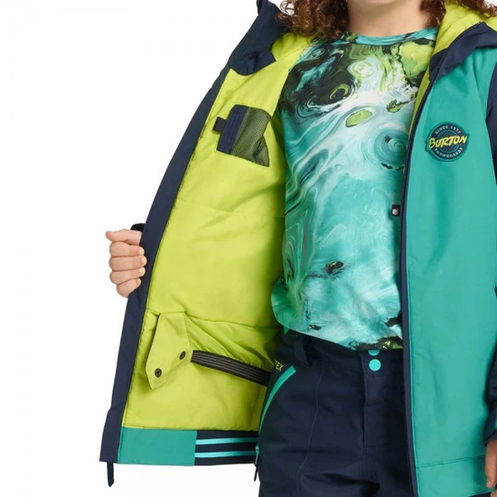 Chłopięca Kurtka Snowboardowa Burton Game Day (Green Slate Blue/ Dress Blue) FW20_5