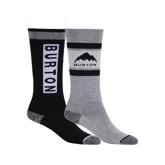 Dziecięce Skarpety Snowboardowe Burton Weekend Midweight 2-Pack (True Black) FW26_1