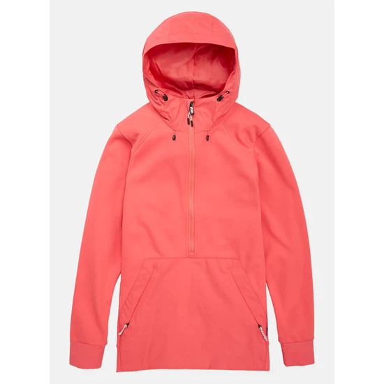 Damska Bluza Aktywna Burton Crown Weatherproof Performance PO (Corallium) SS23_1