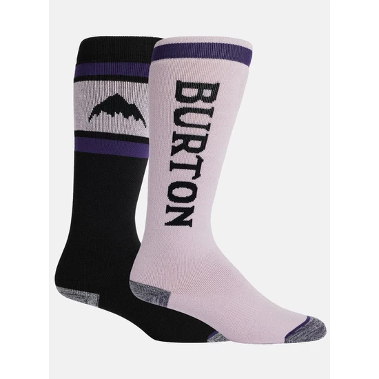 Damskie Skarpety Snowboardowe Burton Weekend Midweight 2-Pack (Elderberry) FW23_1
