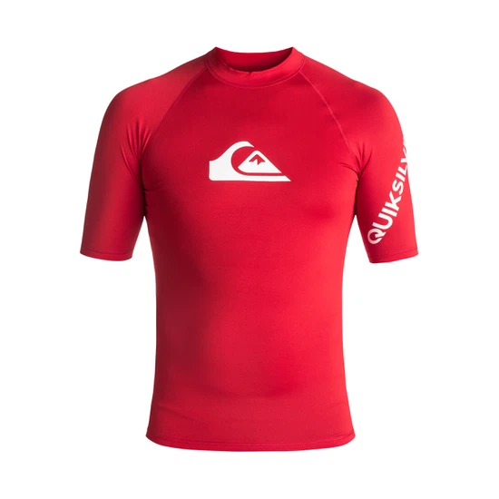 Lycra Quiksilver All Time Short Sleeve Rushguard (Quik Red) Ss18_3 thumbnail