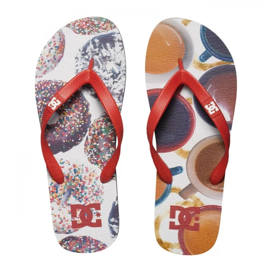 Japonki Męskie Dc Spray Graffik (Athletic Red / Oyster)_2