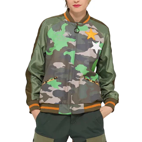 Kurtka Damska Burton X Lamb Vivienne Souvenir Reversible (Woodland Camo / Monarc) W18_2 thumbnail