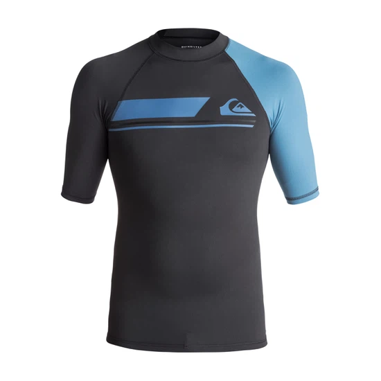 Lycra Quiksilver Active Shortsleeve Rashguard (Tarmac / Cendre Blue) Ss18_3