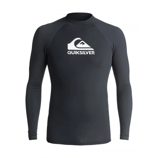 Lycra Quiksilver Heater Longsleeve Rash Vest (Black) Ss18_2 thumbnail