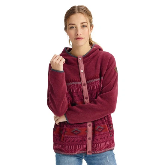Bluza Aktywna Burton Hearth Snap-up Fleece (Port Royal / Port Royal Freya Weave)_6 thumbnail