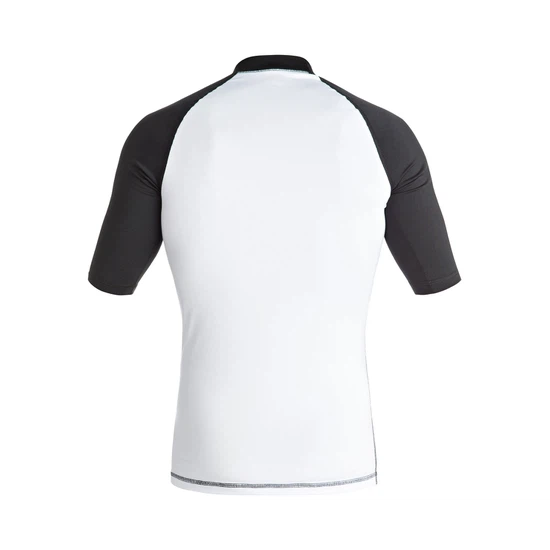 Lycra Quiksilver Active - Short Sleeve Rash Vest (White / Black) Ss17_4 thumbnail
