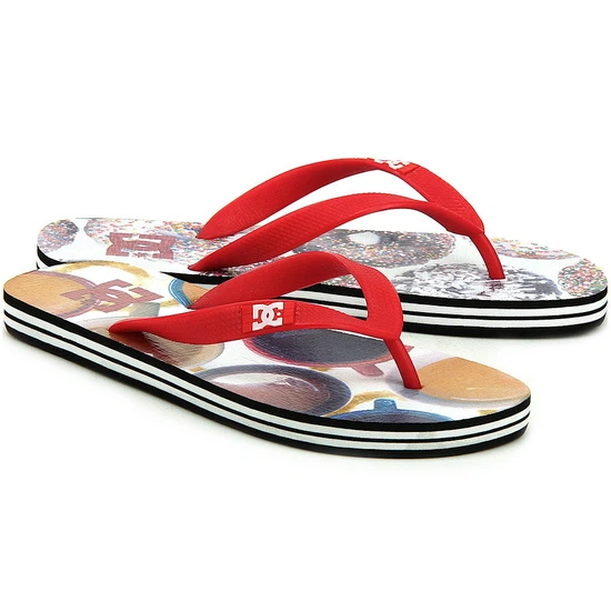 Japonki Męskie Dc Spray Graffik (Athletic Red / Oyster)_5