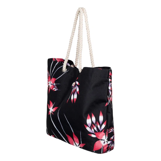 Torba Roxy Printed Tropical Vibe - Beach Bag (Anthracite Mistery Floral)_7 thumbnail