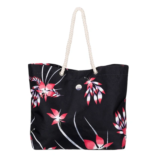Torba Roxy Printed Tropical Vibe - Beach Bag (Anthracite Mistery Floral)_6