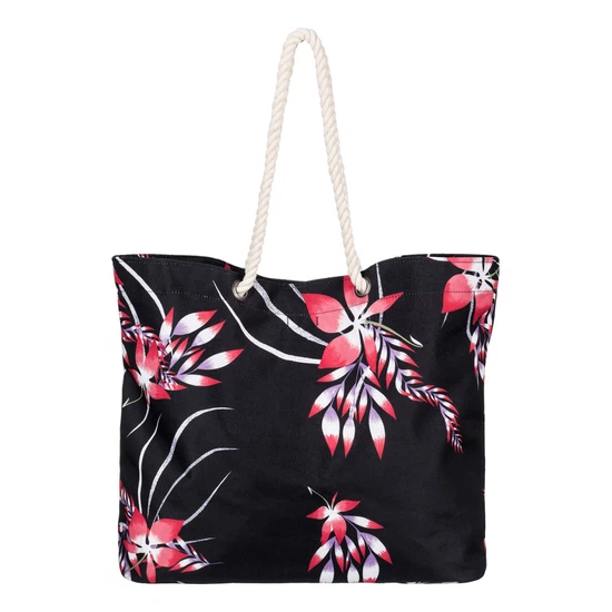 Torba Roxy Printed Tropical Vibe - Beach Bag (Anthracite Mistery Floral)_4