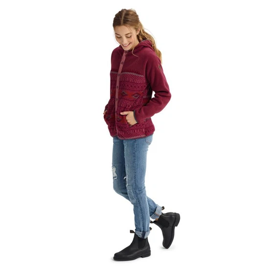 Bluza Aktywna Burton Hearth Snap-up Fleece (Port Royal / Port Royal Freya Weave)_5