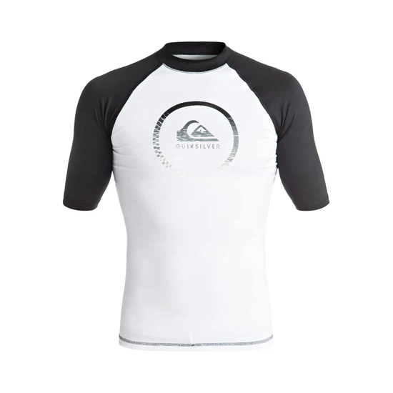 Lycra Quiksilver Active - Short Sleeve Rash Vest (White / Black) Ss17_3