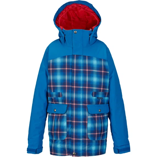 Dziecięca kurtka Burton Girls Maddie Jacket (Flynn Plaid / Heron Blue) W16 thumbnail