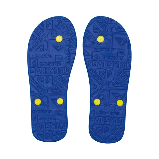 Japonki Męskie Quiksilver Molokai Wordmark (Blue Yellow Blue)_4