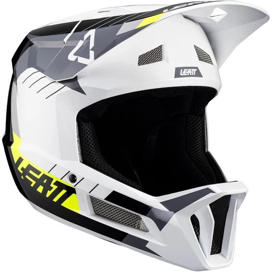 Kask rowerowy LEATT MTB Gravity 2.0 Full Face (White-Black)_1