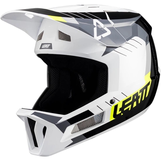 Kask rowerowy LEATT MTB Gravity 2.0 Full Face (White-Black)_2