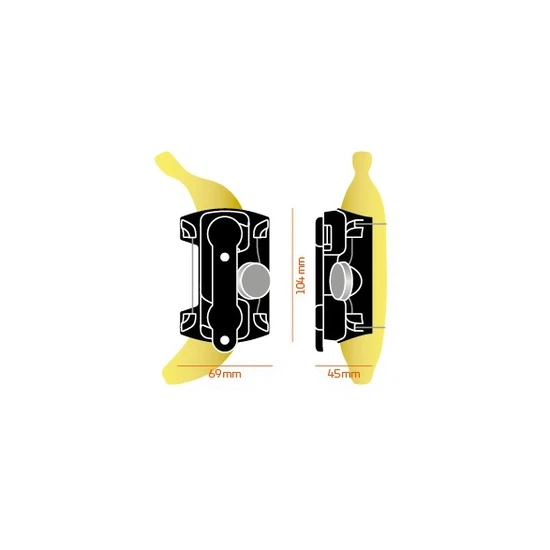 Fidlock Twist Uchwyt UNI + baza BIKE (Czarny)_2