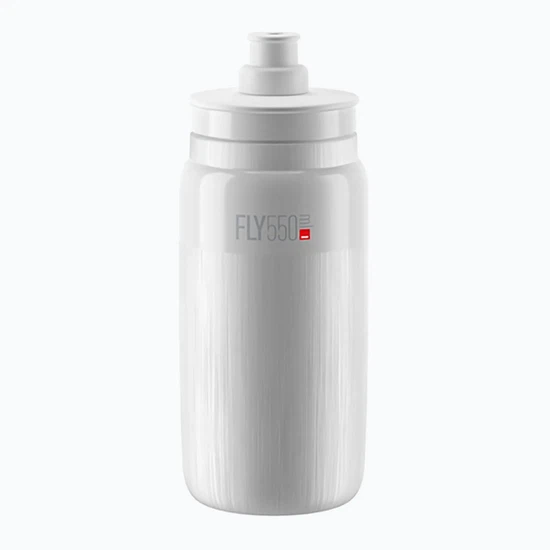 Bidon Elite Fly Tex 550ml (White/Grey Logo)_1