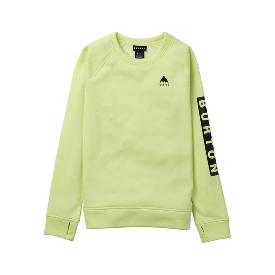 Damska Bluza Aktywna Burton Oak Crew ( Glow Yellow Green Heather) FW26_5