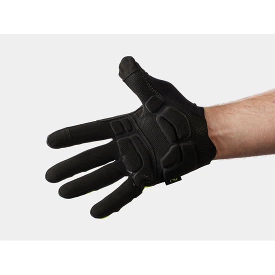 Rękawiczki rowerowe unisex z pełnymi palcami i wkładkami żelowymi Trek Circuit Twin Gel (Żółty Radioactive)_2