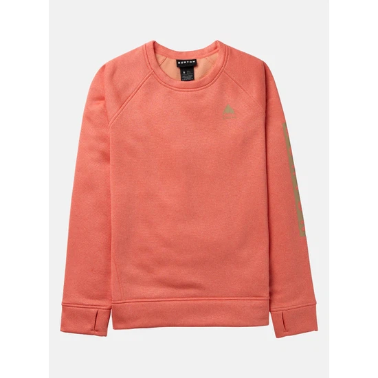 Damska Bluza Aktywna Burton Oak Crew (Peach Echo Heather) FW25_1