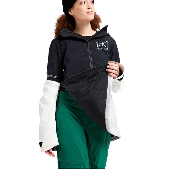 Damska Kurtka Snowboardowa Burton AK GORE-TEX 2L Kimmy Anorak (True Black/Lunar Gray/Stout White) FW22_5