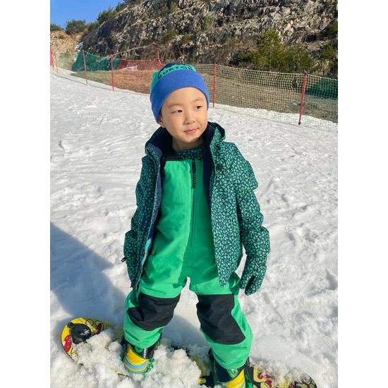 Dziecięce Spodnie Snowboardowe Burton Maven Bib (Galaxy Green) FW24_1