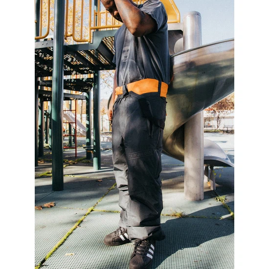 Spodnie Snowboardowe Burton MINE77 x Run DMC GORE-TEX Puffer Bib (Black Distressed Print) FW24_1 thumbnail