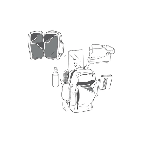 Plecak Burton Multipath Travel 27L (Goldenrod) FW25_2 thumbnail