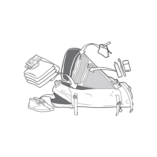 Torba Burton Multipath Duffle 90L (True Black Ballistic) FW25_3