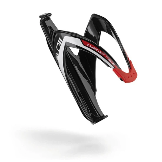 Koszyk na bidon Elite Custom Race (Czarny-Czerwone Logo)_1