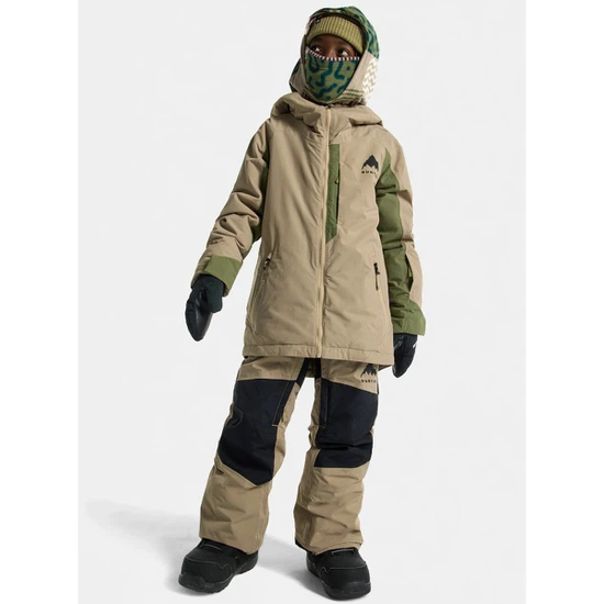Dziecięca Kurtka Snowboardowa Burton Hillslope (Summit Taupe/Forest Moss) FW25_8